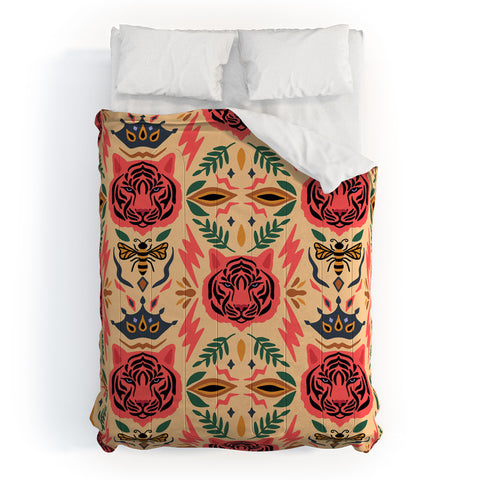 Design by Spark Tigress Queen Bee Comforter