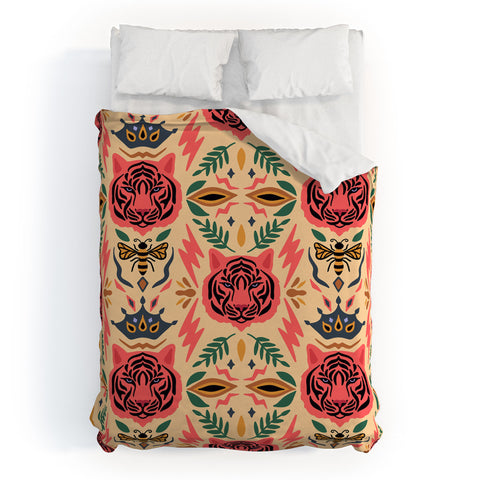 Design by Spark Tigress Queen Bee Duvet Cover