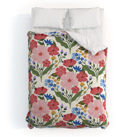 Design by Spark Wild Bloom Flowers Comforter