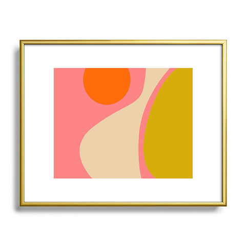 DESIGN dannick abstract composition modern Metal Framed Art Print
