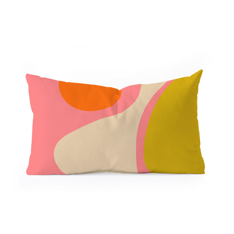 DESIGN d´annick abstract composition modern Oblong Throw Pillow
