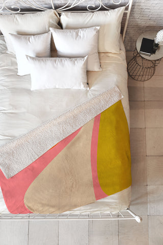 DESIGN d´annick abstract composition modern Fleece Throw Blanket