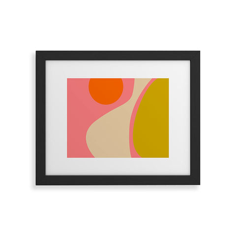 DESIGN dannick abstract composition modern Framed Art Print