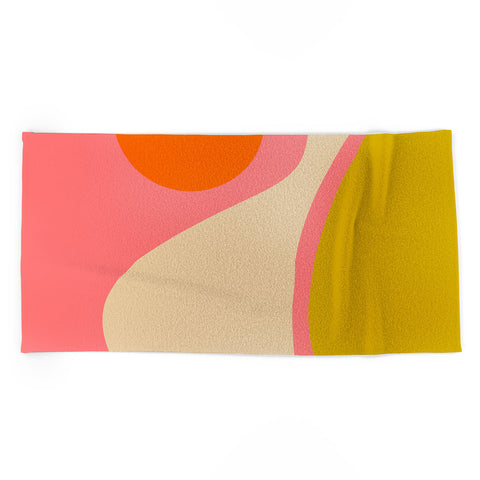DESIGN dannick abstract composition modern Beach Towel