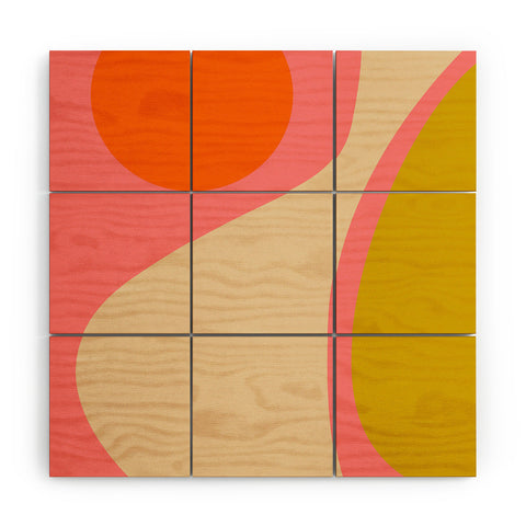 DESIGN d´annick abstract composition modern Wood Wall Mural