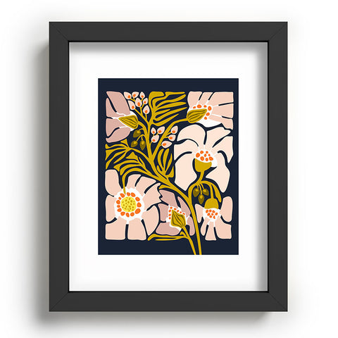 DESIGN dannick Backyard flower modern floral Recessed Framing Rectangle