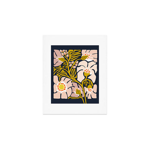 DESIGN dannick Backyard flower modern floral Art Print