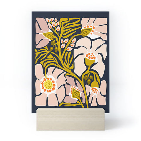 DESIGN d´annick Backyard flower modern floral Mini Art Print