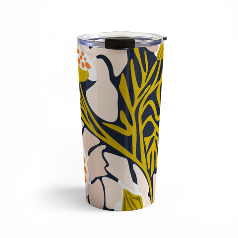 DESIGN dannick Backyard flower modern floral Travel Mug