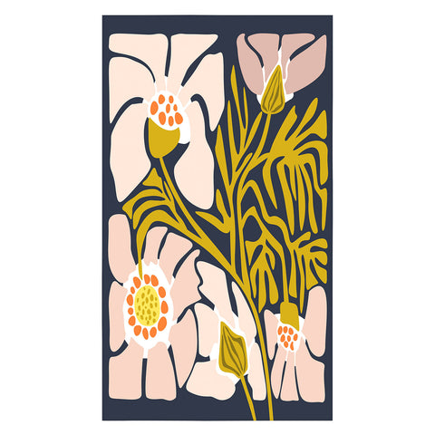 DESIGN dannick Backyard flower modern floral Tablecloth