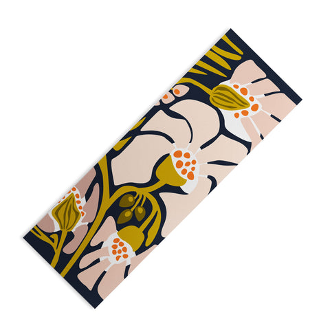 DESIGN dannick Backyard flower modern floral Yoga Mat