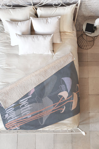 DESIGN dannick better together II Fleece Throw Blanket