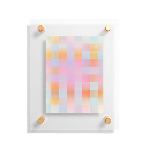 DESIGN d´annick Blurred Plaid Floating Acrylic Print