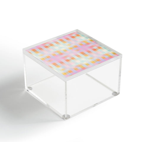 DESIGN dannick Blurred Plaid Acrylic Box