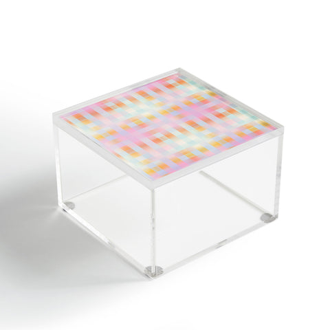 DESIGN d´annick Blurred Plaid Acrylic Box