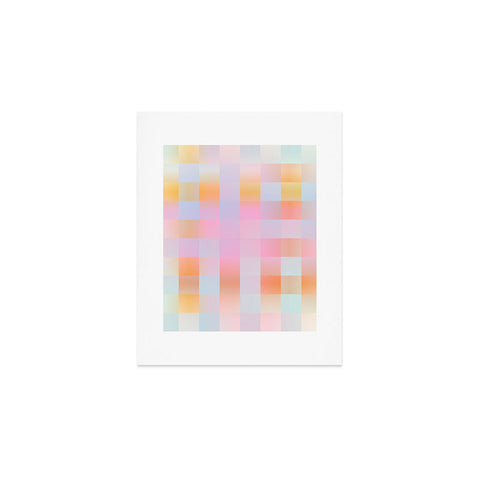 DESIGN dannick Blurred Plaid Art Print