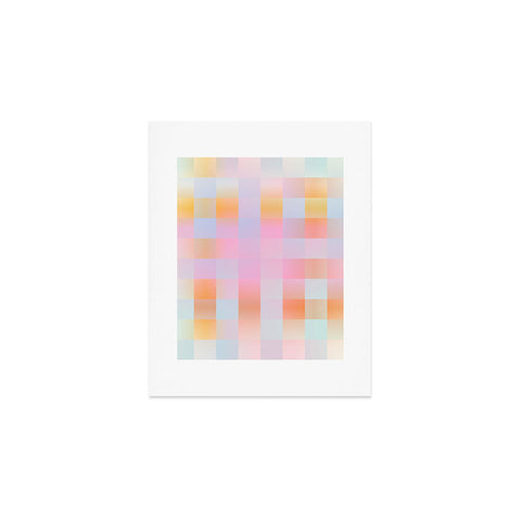 DESIGN d´annick Blurred Plaid Art Print