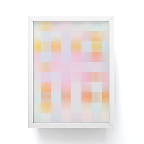 DESIGN d´annick Blurred Plaid Framed Mini Art Print