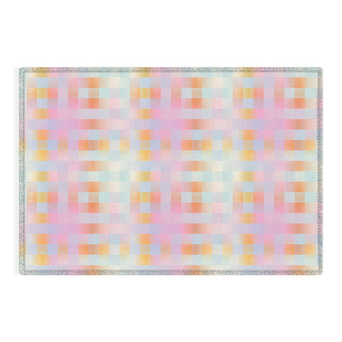 DESIGN dannick Blurred Plaid Outdoor Rug