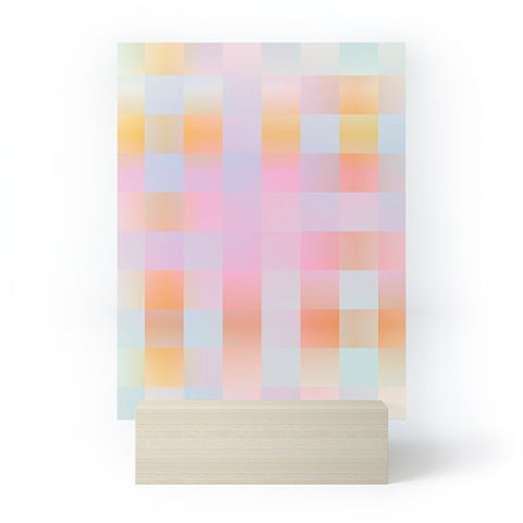 DESIGN dannick Blurred Plaid Mini Art Print