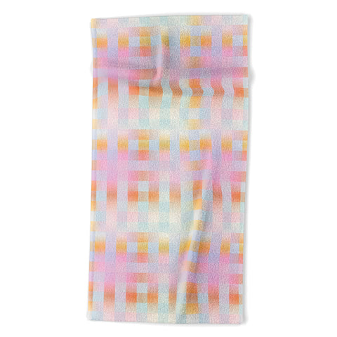 DESIGN d´annick Blurred Plaid Beach Towel