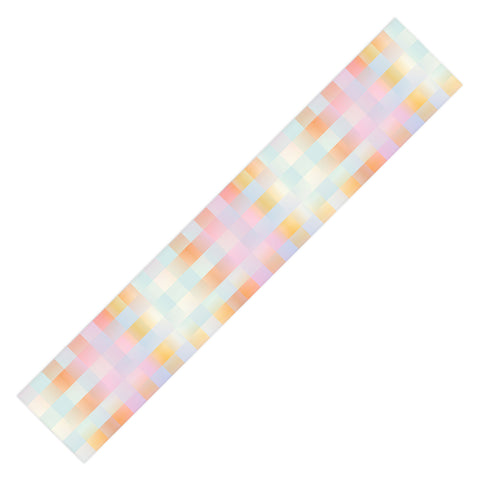 DESIGN dannick Blurred Plaid Table Runner