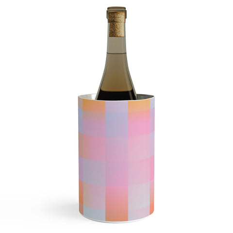 DESIGN dannick Blurred Plaid Wine Chiller
