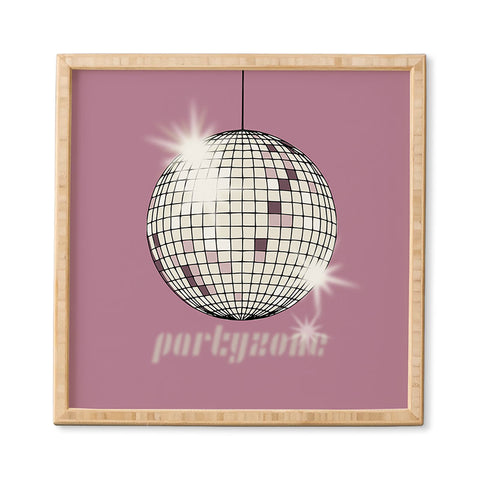 DESIGN dannick Celebrate the 80s Partyzone pink Framed Wall Art