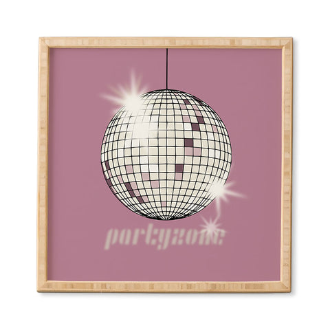 DESIGN d´annick Celebrate the 80s Partyzone pink Framed Wall Art