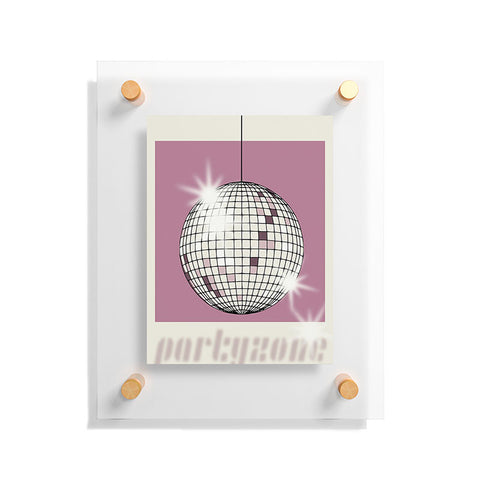 DESIGN dannick Celebrate the 80s Partyzone pink Floating Acrylic Print