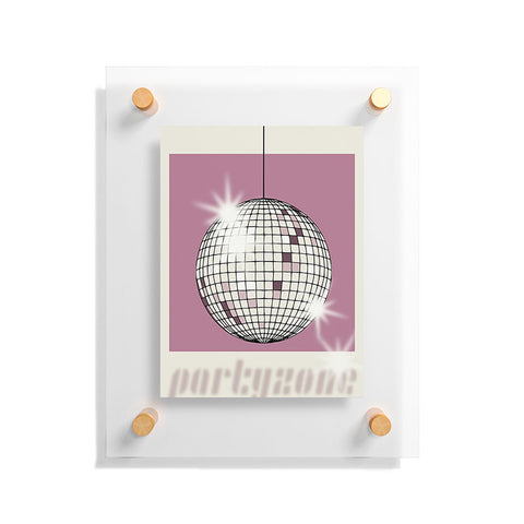 DESIGN d´annick Celebrate the 80s Partyzone pink Floating Acrylic Print