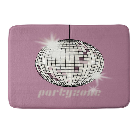DESIGN dannick Celebrate the 80s Partyzone pink Memory Foam Bath Mat