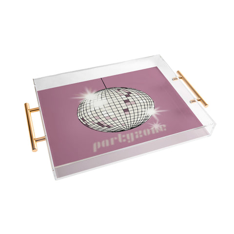 DESIGN dannick Celebrate the 80s Partyzone pink Acrylic Tray
