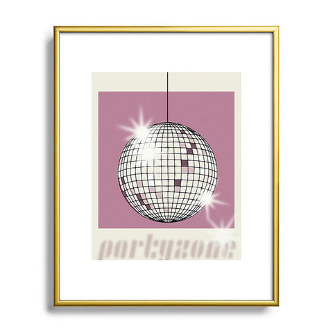 DESIGN dannick Celebrate the 80s Partyzone pink Metal Framed Art Print