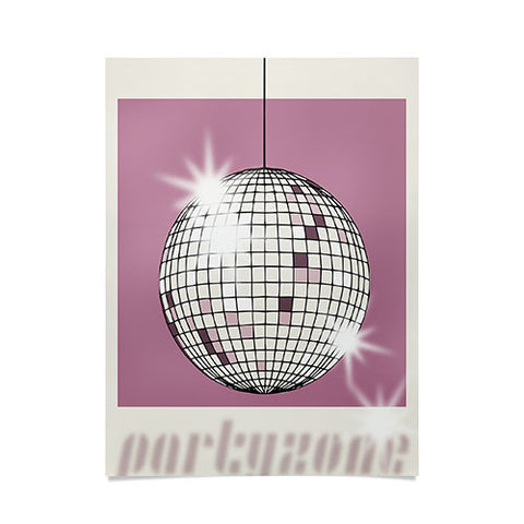 DESIGN d´annick Celebrate the 80s Partyzone pink Poster