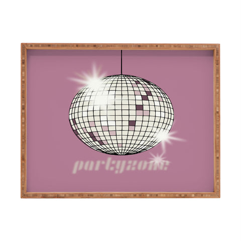 DESIGN d´annick Celebrate the 80s Partyzone pink Rectangular Tray