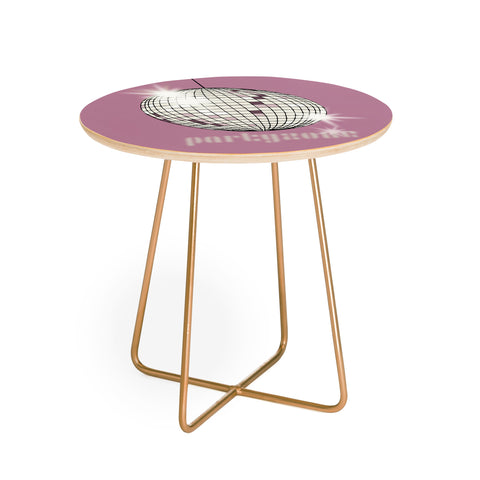 DESIGN d´annick Celebrate the 80s Partyzone pink Round Side Table