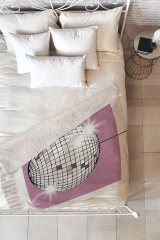 DESIGN dannick Celebrate the 80s Partyzone pink Fleece Throw Blanket