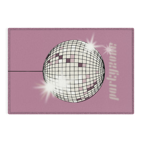 DESIGN dannick Celebrate the 80s Partyzone pink Outdoor Rug