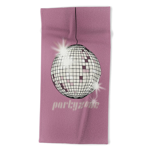DESIGN dannick Celebrate the 80s Partyzone pink Beach Towel