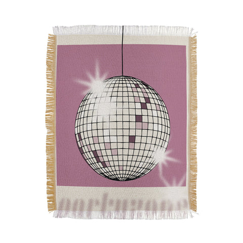 DESIGN d´annick Celebrate the 80s Partyzone pink Throw Blanket