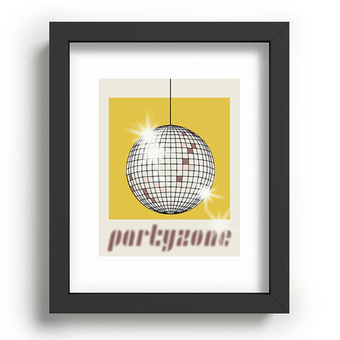 DESIGN dannick Celebrate the 80s Partyzone yellow Recessed Framing Rectangle