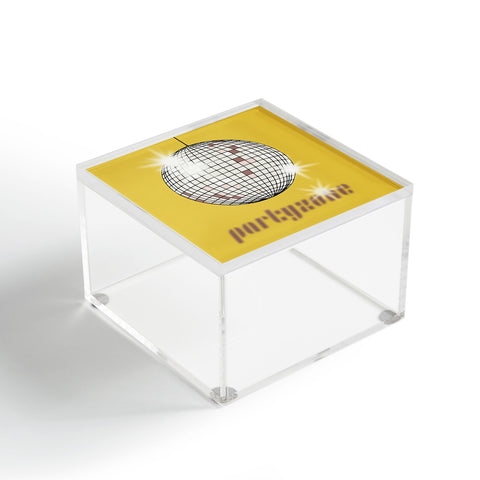 DESIGN d´annick Celebrate the 80s Partyzone yellow Acrylic Box