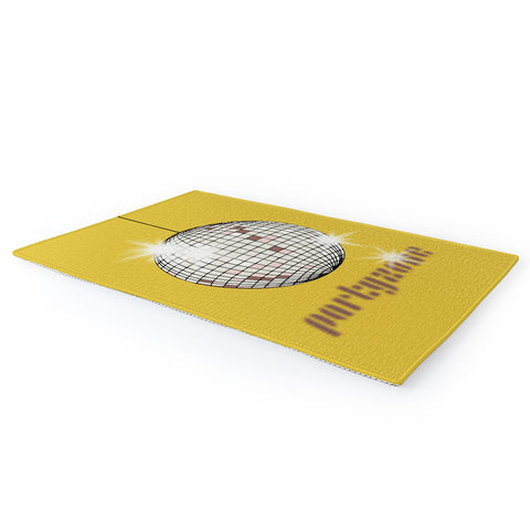 DESIGN dannick Celebrate the 80s Partyzone yellow Area Rug