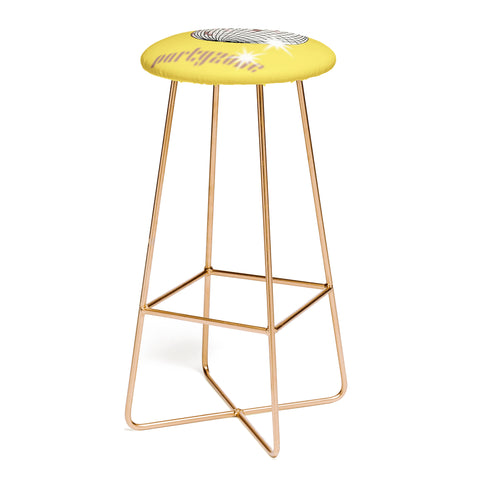 DESIGN d´annick Celebrate the 80s Partyzone yellow Bar Stool