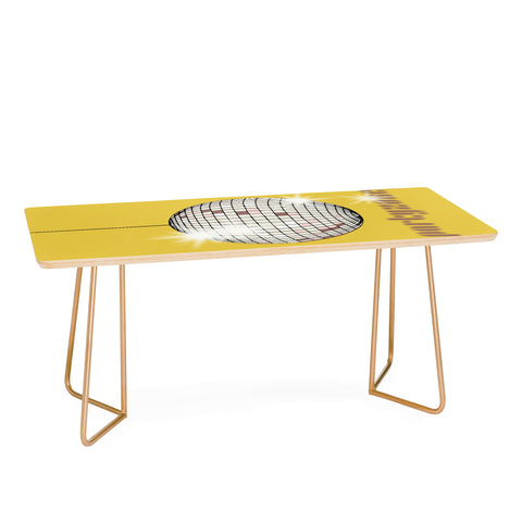 DESIGN dannick Celebrate the 80s Partyzone yellow Coffee Table