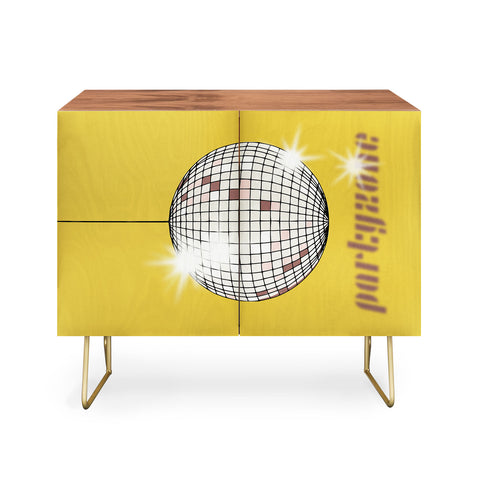 DESIGN d´annick Celebrate the 80s Partyzone yellow Credenza