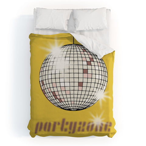 DESIGN d´annick Celebrate the 80s Partyzone yellow Duvet Cover