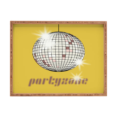 DESIGN dannick Celebrate the 80s Partyzone yellow Rectangular Tray