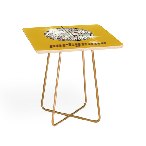 DESIGN d´annick Celebrate the 80s Partyzone yellow Side Table